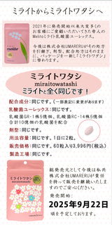【ミライトワタシ 乳酸菌ユーレックス】女性のデリケートゾーンに定着する乳酸菌　ミライトはミライトワタシになりました
