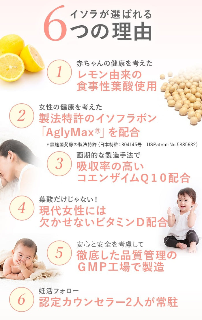 妊活サプリ イソラお得な2ヶ月分 アグリマックス（麴菌発酵大豆